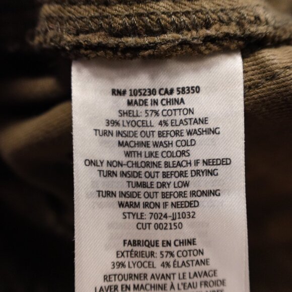 Joie Utility Cargo Skinny Pants Women’s 29 Olive Brown Zip Pocket Casual - Picture 13 of 15